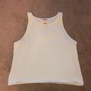 white tank top